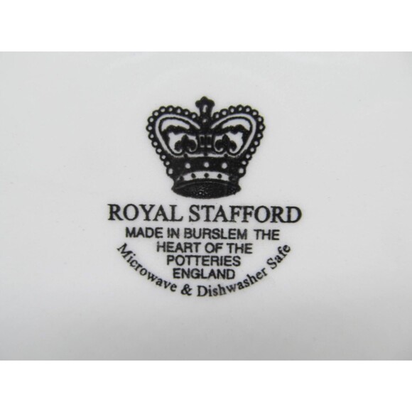 Royal Stafford Set Of Three 8 1/2" Gold And White Salad Plates - Picture 3 of 9